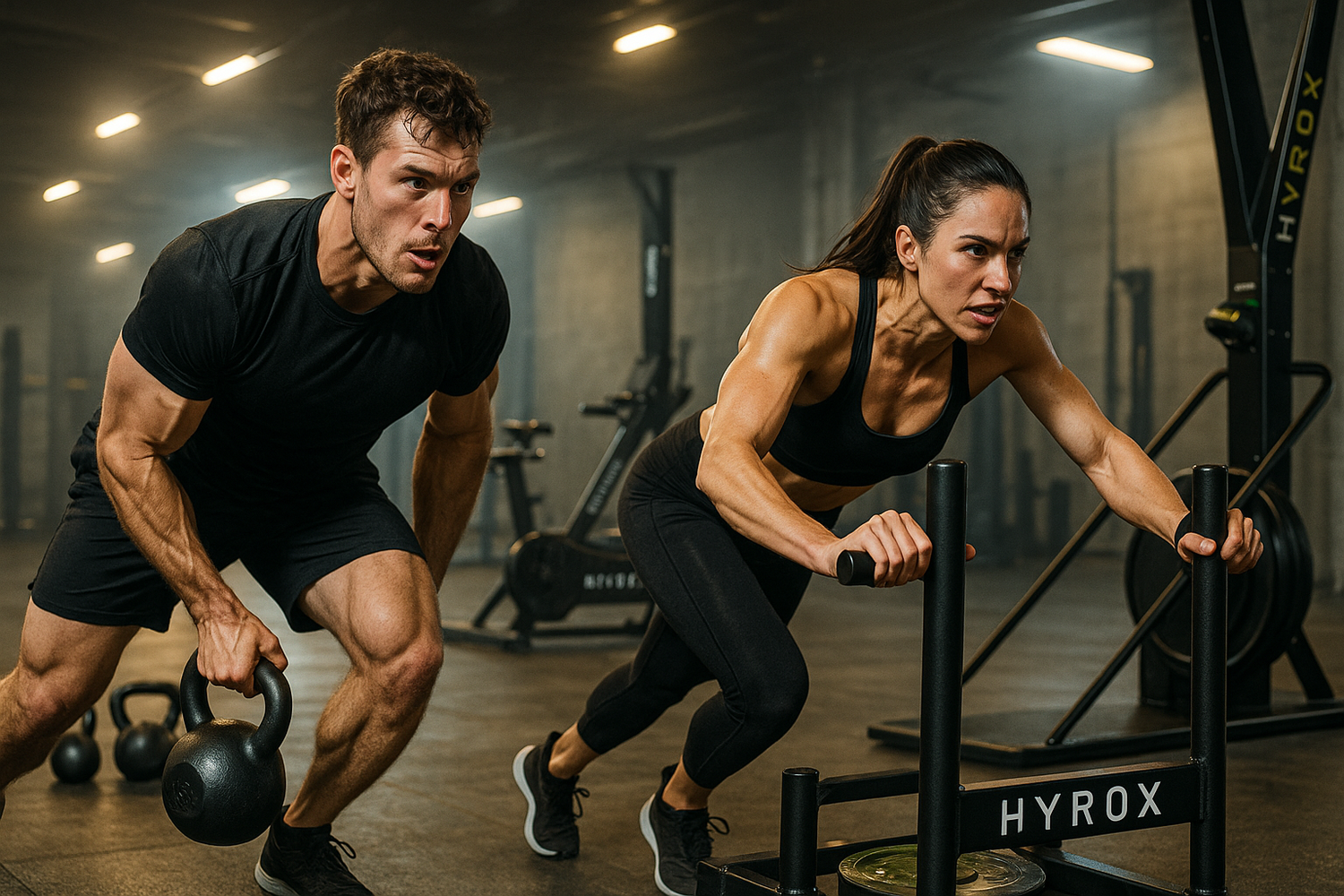 homme et femme hyrox